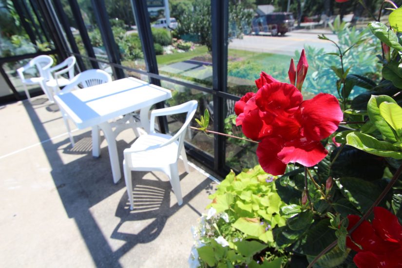 Outdoors sitting area